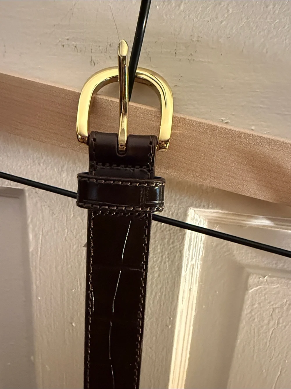 J. Crew Dark Brown Leather Belt
